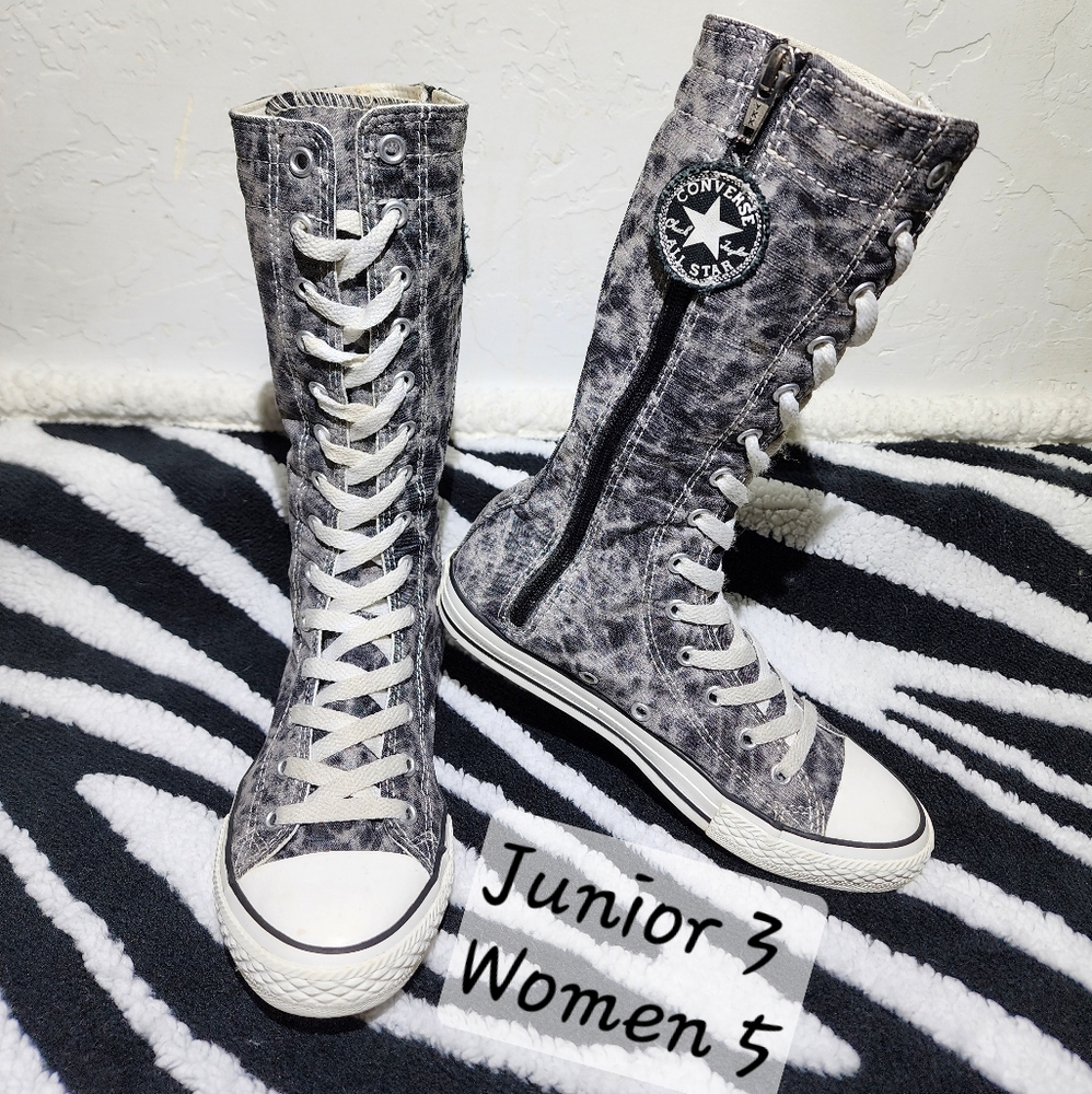RARE Vintage Converse All Star Chuck Taylor X-HI Calf/Knee high Women 5